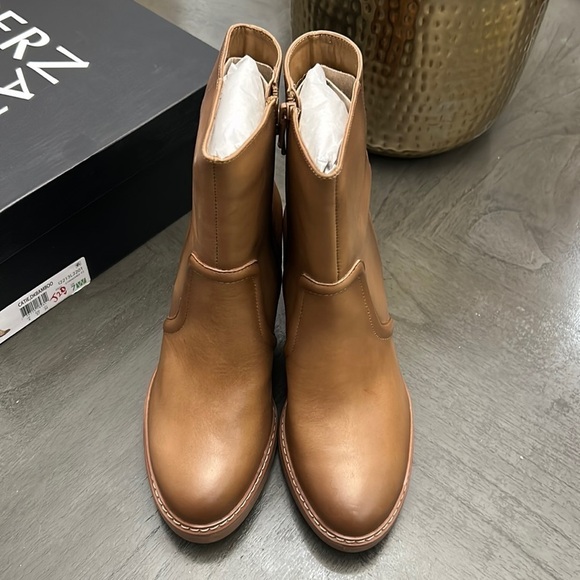 NATURALIZER CATIE WOMENS LEATHER HEELS MID-CALF BOOTS (WIDE) - Picture 6 of 9